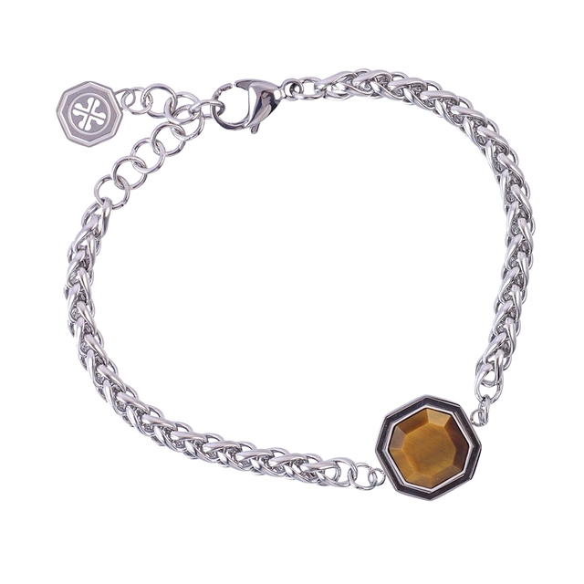 Unisex Bracelet Ares Steel 316L- Mineral Stone H263 Anartxy